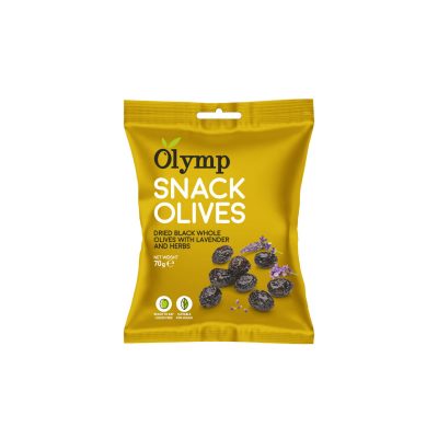 Olymp Snack olives - Dried Black Whole olives with lavender and herbs 70g